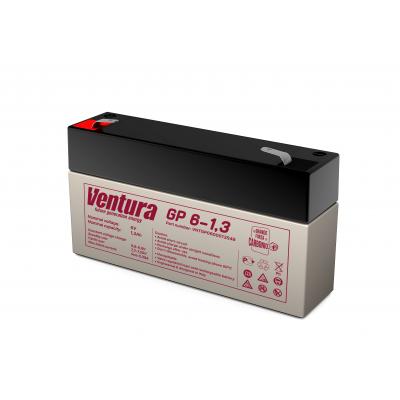 Аккумулятор для ИБП Ventura GP, 51х24х97 мм (ВхШхГ),  необслуживаемый свинцово-кислотный,  6V/1,3 Ач, цвет: серый, (GP 6-1,3)