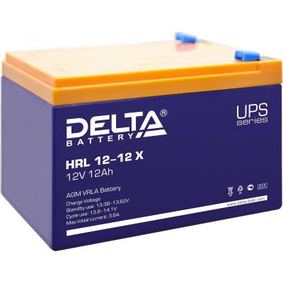 Аккумулятор для ИБП Delta Battery HRL-X, 101х98х151 мм (ВхШхГ),  необслуживаемый свинцово-кислотный,  12V/17,8 Ач, цвет: синий, (HRL 12-12 X)