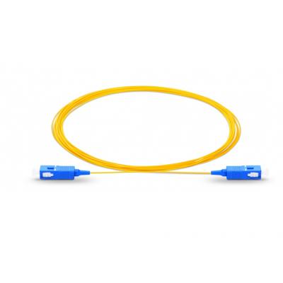 Пигтейл Eurolan, SC, OS2 9/125, 3м, синий хвостовик, цвет: жёлтый