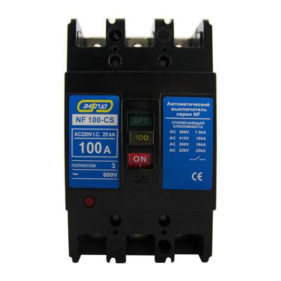 Автоматический выключатель Энергия NF, 3 модуль, АС класс, 3P, 100А, 18кА, (Е0701-0010)