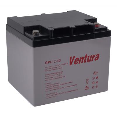 Аккумулятор для ИБП Ventura GPL, 170х165х197 мм (ВхШхГ),  необслуживаемый свинцово-кислотный,  12V/41 Ач, цвет: серый, (GPL 12-40)