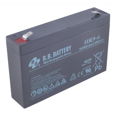 Аккумулятор для ИБП B.B.Battery HR, 94х34х151 мм (ВхШхГ),  необслуживаемый электролитный,  6V/8 Ач, (BB.HR 9-6)