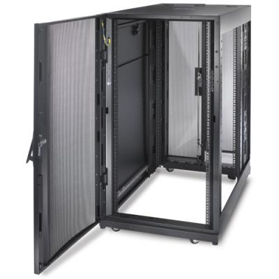 Шкаф серверный напольный APC NetShelter SX, IP20, 24U, 915х600х1070 мм (ВхШхГ), дверь: перфорация, боковая панель: сплошная съемная, цвет: чёрный