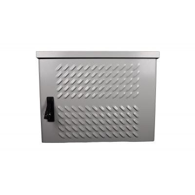 Шкаф уличный всепогодный укомплектованный настенный ЦМО ШТВ-Н, IP55, 6U, корпус: металл, 400х600х300 мм (ВхШхГ), цвет: серый