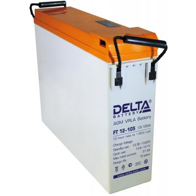 Аккумулятор для ИБП Delta Battery FT-M, 293х110х395 мм (ВхШхГ),  Необслуживаемый свинцово-кислотный,  12V/105 Ач, цвет: белый, (FT 12-105 M)