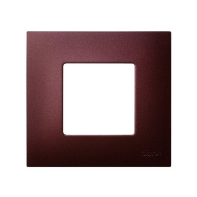 Рамка Simon Simon 27 Play, 1 пост, 86х93 мм (ВхШ), плоская, универсальный, цвет: фиолетовый (2700617-085)
