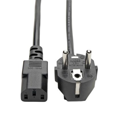 Силовой шнур Tripp Lite, IEC 320 C13, вилка Schuko, 1.8 м, 10А, цвет: чёрный