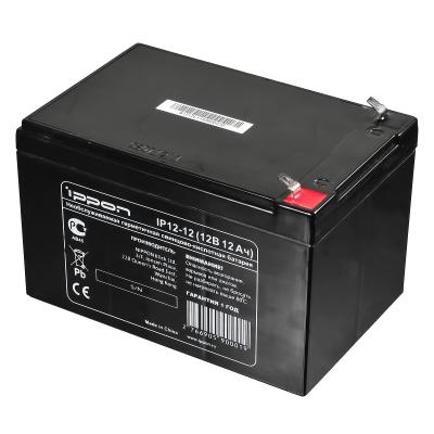 Аккумулятор для ИБП IPPON, 95х151х98 мм (ВхШхГ),  Необслуживаемый свинцово-кислотный,  12V/12 Ач, цвет: чёрный, (669059)