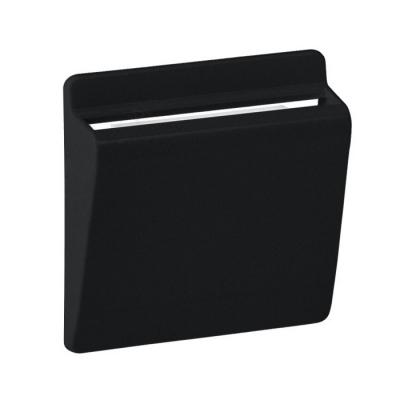 Лицевая панель для выключателя Legrand Valena Allure, 1, 58х51 мм (ВхШ), цвет: чёрный, с ключом-картой, (LEG.755168)