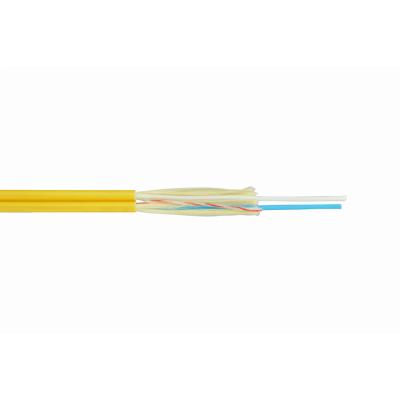 Кабель ВО Eurolan Zip-cord,  2хОВ, OS2 9/125, LSZH (нг(A)-HF), Ø 2мм, внутри зданий, диэлектрический, цвет: жёлтый, арамидные нити