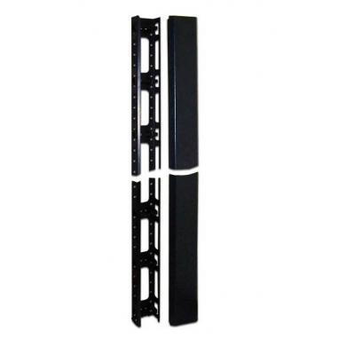 Направляющая TWT, вертикальный, комплект 2 шт, 22U, 104х11,5 мм (ШхГ), для шкафов, металл, цвет: чёрный