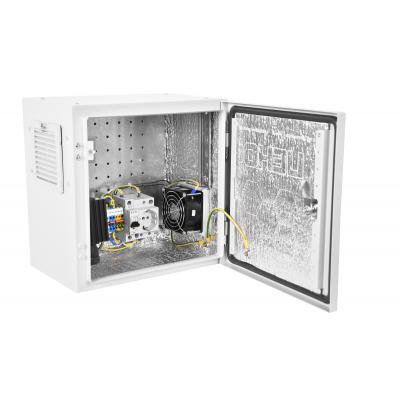 Шкаф уличный всепогодный укомплектованный настенный ЦМО ШТВ-НЭ, IP54, корпус: металл, 300х300х200 мм (ВхШхГ), цвет: серый