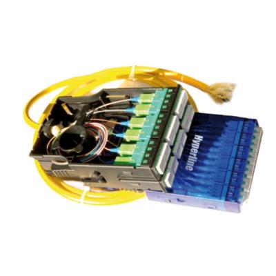 Кассета оптическая Hyperline PPTR-CSS FO, standard, 12хОВ портов: 6, SC (Duplex), OS2 9/125, цвет: синий
