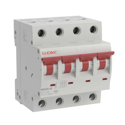 Автоматический выключатель DKC YON max, 4 модуль, C класс, 4P, 32А, 6кА, (DKC.MD63N-4PC32)