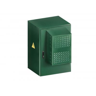 Шкаф уличный всепогодный укомплектованный настенный ЦМО ШТВ-Н-ТK-MC3, IP54, 18U, корпус: металл, 900х600х500 мм (ВхШхГ), цвет: зелёный мох
