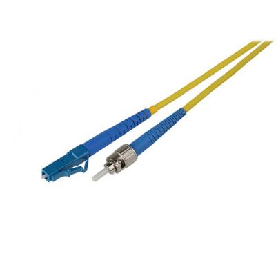 Комм. шнур оптический Hyperline, Simplex LC/ST (UPC), OS2 9/125, LSZH, 10м, Ø 2мм, синий хвостовик, цвет: жёлтый