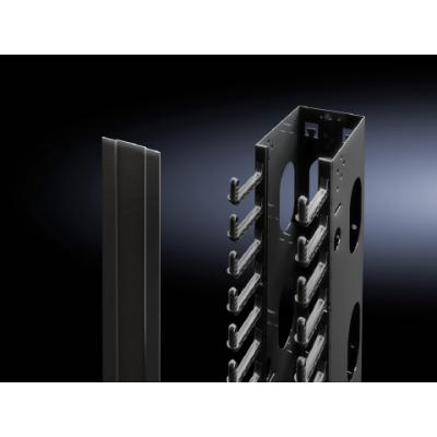 Кабель-канал Rittal, 42HU, 2000х60х60 мм (ВхШхГ), вертикальный, для шкафов RITTAL, цвет: чёрный