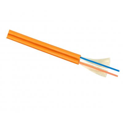 Кабель ВО Cabeus Zip-cord,  2хОВ, OM1 62,5/125, LSZH, Ø 2,8мм, внутри зданий, небронированный, цвет: оранжевый