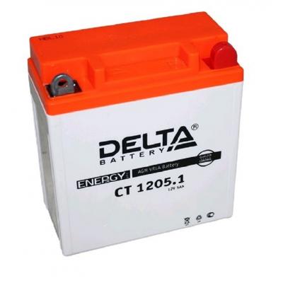 Аккумулятор для ИБП Delta Battery CT, 129х61х120 мм (ВхШхГ),  необслуживаемый свинцово-кислотный,  12V/5 Ач, (CT 1205.1)
