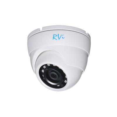 Сетевая IP видеокамера RVI, купольная, универсальная, 2Мп, 1/2,8’, 1920х1080, 25к/с, ИК, цв:0,01лк, об-в:2,8мм, RVi-1NCE2120 (2.8) white