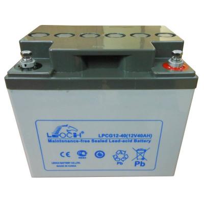 Аккумулятор для ИБП Leoch LPCG, 170х165х197 мм (ВхШхГ),  необслуживаемый свинцово-кислотный,  12V/38 Ач, (LPCG 12-40)