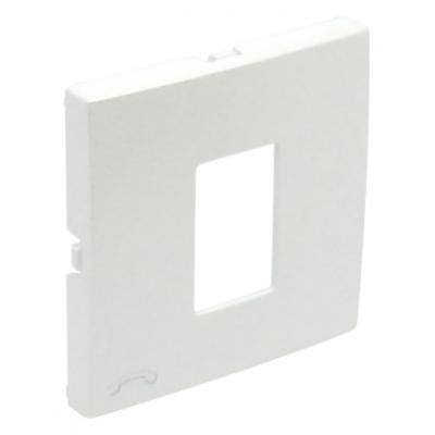 Лиц. панель розеточная Efapel Logus90, 1х RJ12, плоская, цвет: белый (90712 TBR)