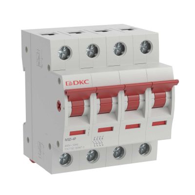Автоматический выключатель DKC YON MAX, 4 модуль, 4P, 40А, (DKC.MSD-4P40)