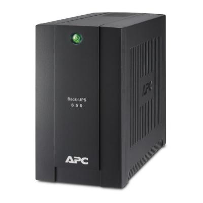 ИБП APC Back-UPS, 650ВА, линейно-интерактивный, напольный, 115х256х200 (ШхГхВ), 230V,  однофазный, (BC650-RSX761)