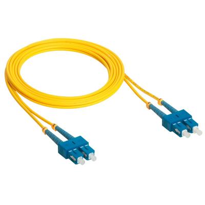 Комм. шнур оптический Legrand LCS3, Duplex SC/SC (UPC/UPC), OS2 9/125, LSZH, 3м, синий хвостовик, цвет: жёлтый