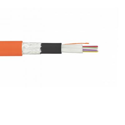Кабель ВО Eurolan L21-TB Tight Buffer,  4хОВ, OM2 50/125, LSZH-FR, Ø 10,8мм, универсальный, бронированный, цвет: оранжевый