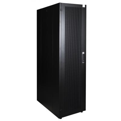 Шкаф серверный напольный Datarex, IP20, 22U, 1121х600х1000 мм (ВхШхГ), дверь: перфорация, боковая панель: сплошная съемная, разборный, цвет: чёрный