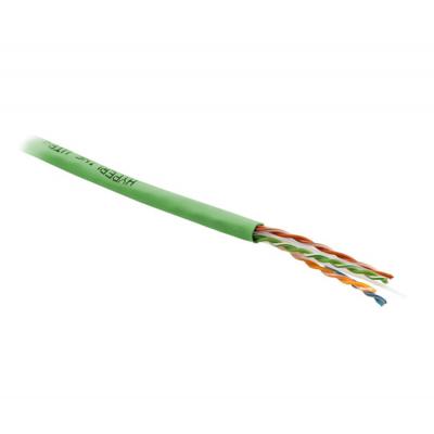 Кабель витая пара Hyperline UUTP4-C6-S23-IN-PVC, PVC, U/UTP, кат. 6, проводник Ø 0,55мм, 305м, тип прокладки: внутри зданий, цвет: зелёный