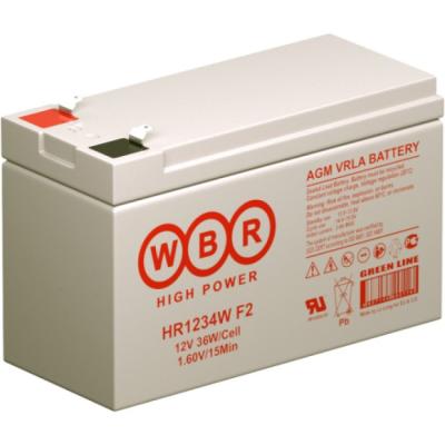 Аккумулятор для ИБП WBR HR, 100х65х151 мм (ВхШхГ) необслуживаемый свинцово-кислотный  12 V, (HR 1234W F2 WBR)
