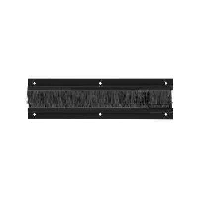 Щеточный ввод TLK, 45х305х7 мм (ВхШхГ), для настенных  и напольных шкафов, цвет: чёрный