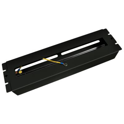 Модульная панель Cabeus, с din рейкой, для шкафов и стоек, цвет: чёрный