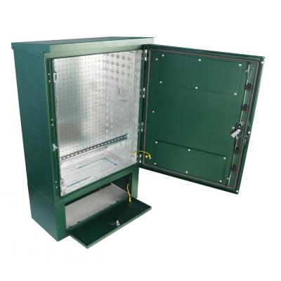 Шкаф уличный всепогодный укомплектованный настенный ЦМО ШТВ-НН-Т1-MC1, IP54, 6U, корпус: aisi 430, 400х600х300 мм (ВхШхГ), цвет: зелёный мох