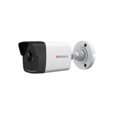 Сетевая IP видеокамера HiWatch, корпусная, улица, 4Мп, 1/3’, 2560х1440, ИК, цв:0,01лк, об-в:4мм, DS-I400(B) (4 mm)