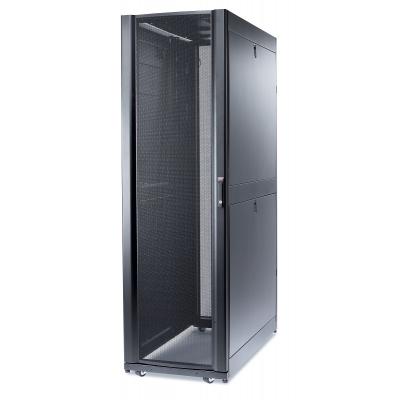 Шкаф серверный напольный APC NetShelter SX, IP20, 42U, 1991х600х1200 мм (ВхШхГ), дверь: перфорация, боковая панель: сплошная съемная, цвет: чёрный