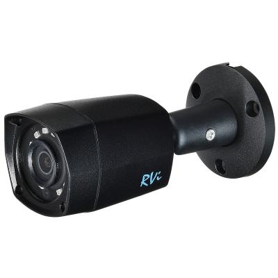 Аналоговая видеокамера RVI, bullet-камера, улица, 2Мп, 1/2,7’, 1920х1080, 25к/с, ИК, AHD; CVBS; CVI; TVI, об-в:6мм, чёрный, RVi-HDC421 (6) black