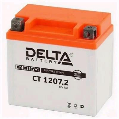 Аккумулятор для ИБП Delta Battery CT, 108х70х114 мм (ВхШхГ),  необслуживаемый свинцово-кислотный,  12V/7 Ач, (CT 1207.2)
