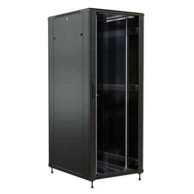 Шкаф телекоммуникационный напольный WRline TT, IP20, 42U, 2055х800х1200 мм (ВхШхГ), дверь: стекло, боковая панель: сплошная, разборный, цвет: чёрный