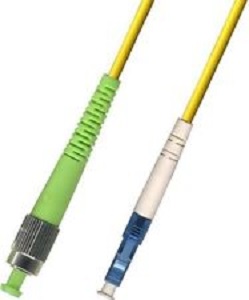 Коммутационный шнур оптический Cabeus FOP(s)-9-FC/APC-LC/UPC-15m