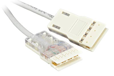 Шнур коммутационный телефонный Hyperline PC-110-110-4P-C5e-1M-LSZH-GY