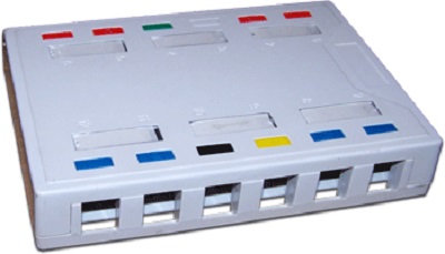 Коробка для настенного монтажа Lanmaster LAN-MB-12K-WH