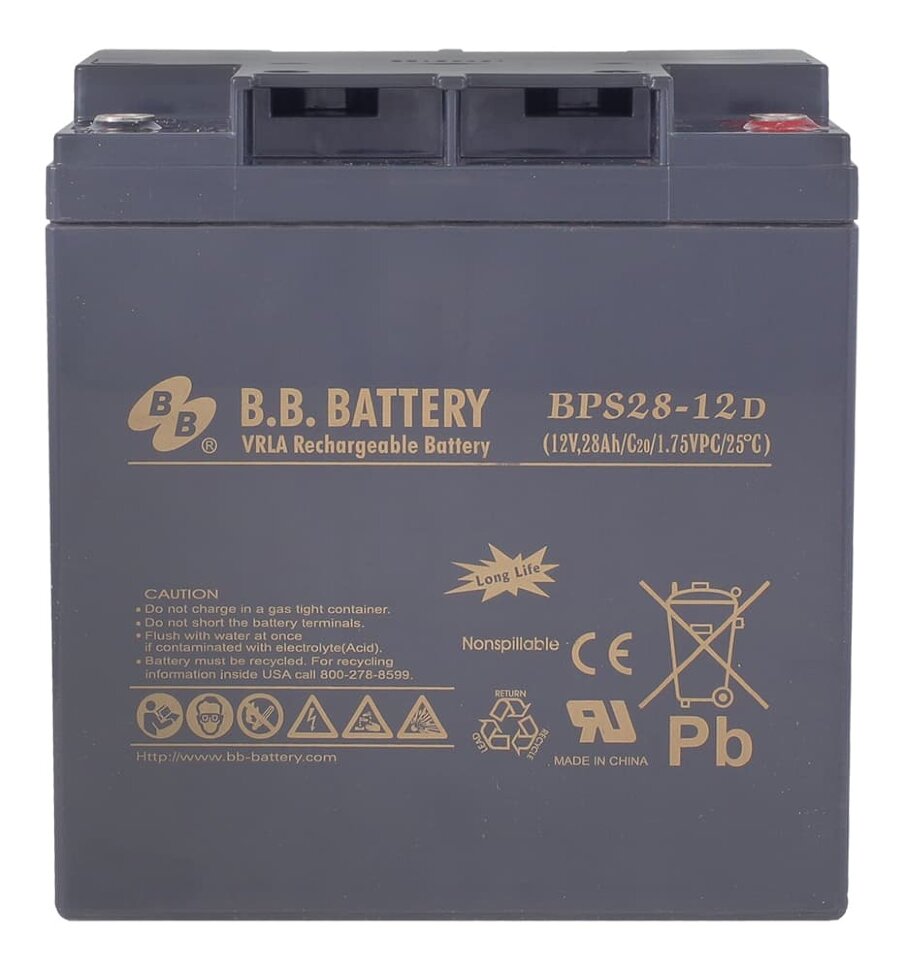 Купить B.B.Battery BPS28-12D аккумулятор для ибп BPS по лучшей цене в Москве