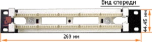 Кросс-панель Lanmaster LAN-RS110-50FT/10