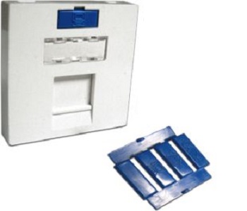 Вставка в розеточную панель Lanmaster LAN-SIP-23A-WH
