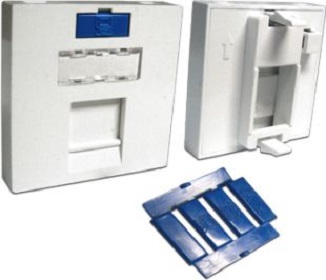 Вставка в розеточную панель Lanmaster LAN-SIP-23M-WH