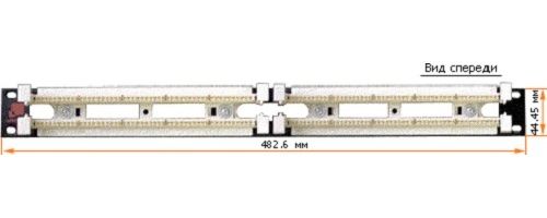 Кросс-панель Lanmaster LAN-RS110-100FT