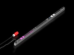 Блок силовых розеток Rittal Metered, IEC 60320 С13 х 24, IEC 60320 С19 х 6, вход CEE, шнур 3 м, 1740х44х70 мм (ВхШхГ), 32А, для шкафов 2000 мм, защита